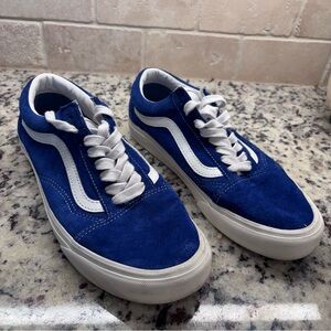 Vans Old Skool Blue Suede Women’s Sneakers W's size 8.5. $10 OBO.